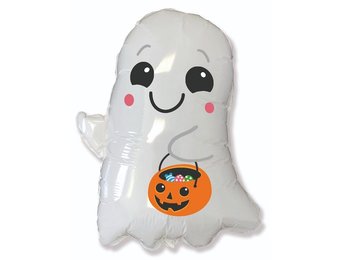 Ghost with Bucket - Halloween - 24 inch - Flex