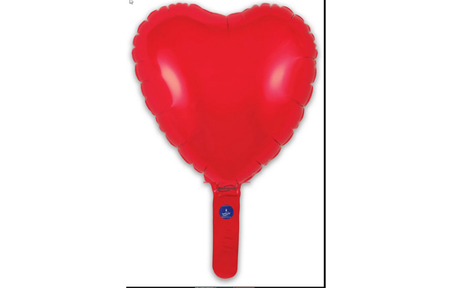 Heart - Red - 9inch - package 5 count - with valve