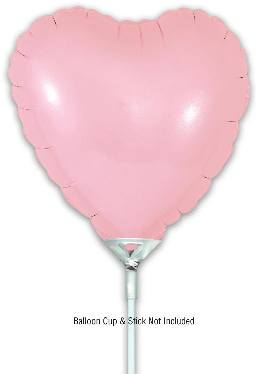 Heart - Matte Pink - 9inch - package 5 count - with valve