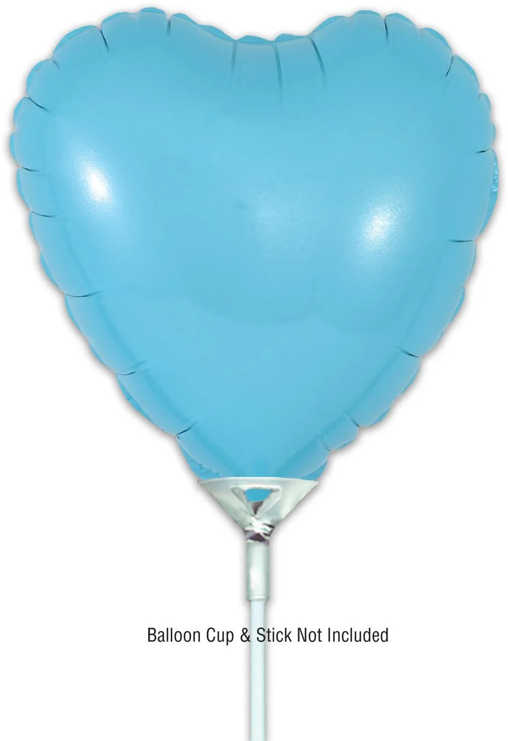 Heart - Matte Blue - 9inch - verpakt 5stks - zelfsluitend