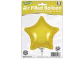 Star - Gold - 9inch - package 5 ct - with valve