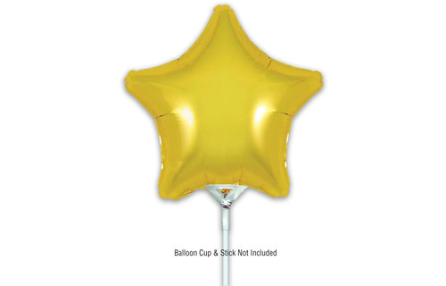 Star - Gold - 9inch - verpakt 5stks - zelfsluitend