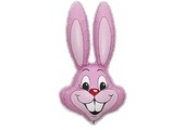 Konijn Hoofd Pink - FX24"/61cm