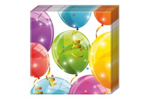 Napkin - Sparkling Balloons - 20stks