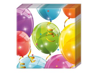 Napkin - Sparkling Balloons - 20stks