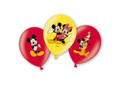 SALE > Latex - Mickey Mouse - 22.8cm - 6 stuks