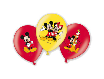 SALE > Latex - Mickey Mouse - 22.8cm - 6 stuks