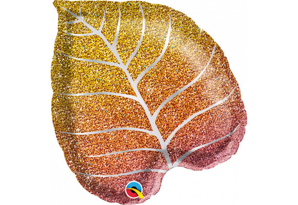 Fall Leave Glitter - 21 inch - Qualatex