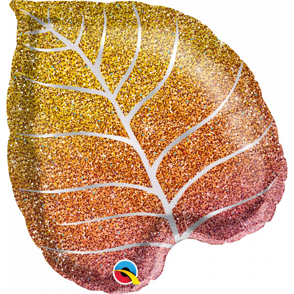 Fall Leave Glitter - 21 inch - Qualatex