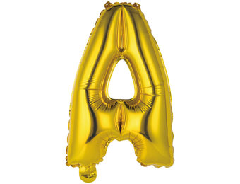 Letter Mini Gold - A - 16"/40cm zelfsluitend