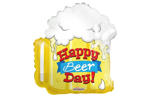 Happy Birthday - Beer Shape - K18"