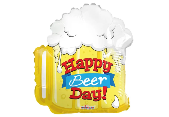 Birthday - Beer Shape - 18 inch - Kaleidoscope