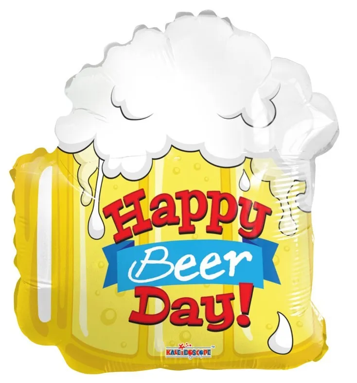 Happy Birthday - Beer Shape - K18"