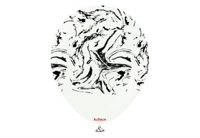 KALISAN.12" - Nebula Print - White - Black Print