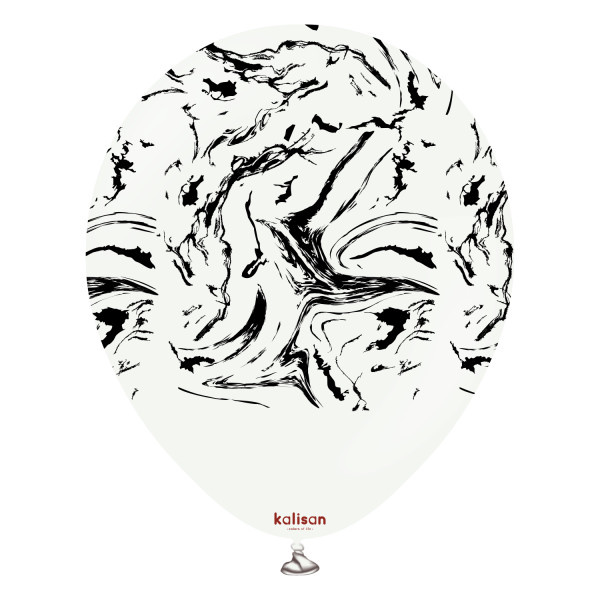 KALISAN.12" - Nebula Print - White - Black Print