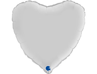 Heart - Satin White - GR36"/91cm