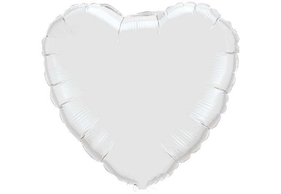 Heart - White - 32 inch - Flex - 2 stuks