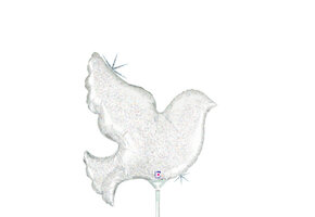 MICRO - White Dove - Holographic - 14 inch - Betallic