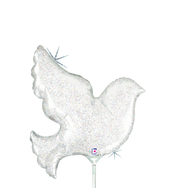 MICROFOIL - White Dove - Holographic - 14 inch - leeg
