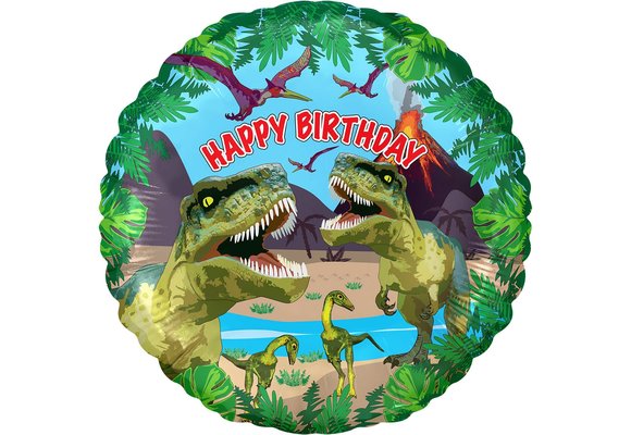 Happy Birthday - Dinosaur - O18"/45cm