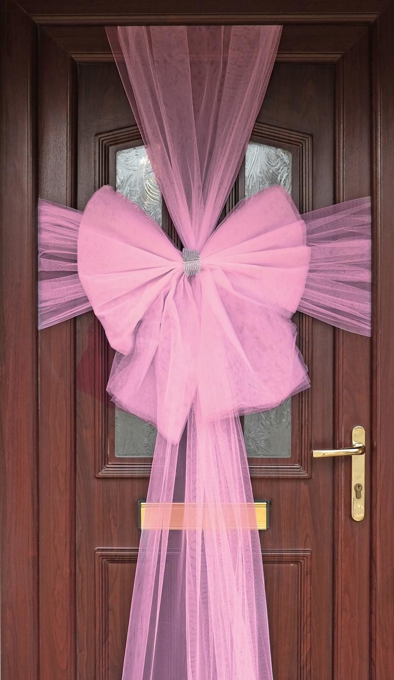 Deur Strik - Organza - ROZE