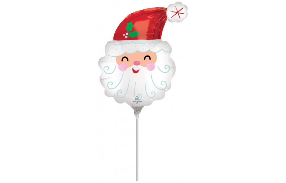 MICROFOIL - Santa Smiley Head - 14 inch - Anagram - VOL