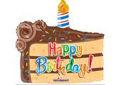 Happy Birthday - Slice Of Cake - K18"