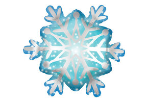 Snowflake Satin Luxe - 68cm x 60cm - Anagram