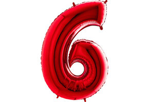 Cijfer Red 6 - 26 inch - Grabo