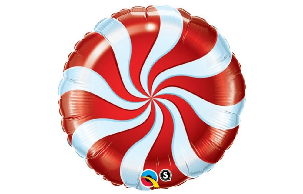 Candy Swirl - Red - 18 inch - Qualatex