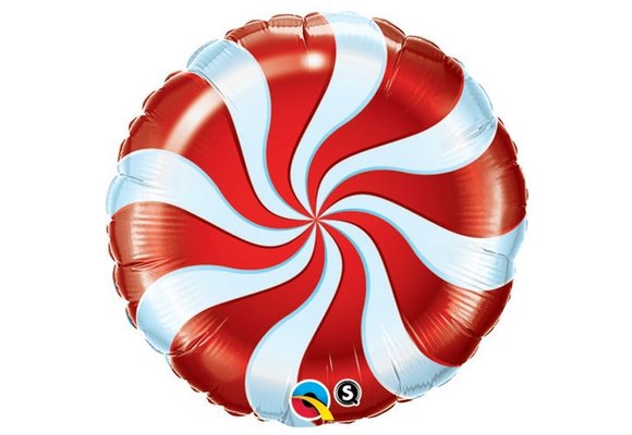 Candy Swirl - Red - 18 inch - Qualatex