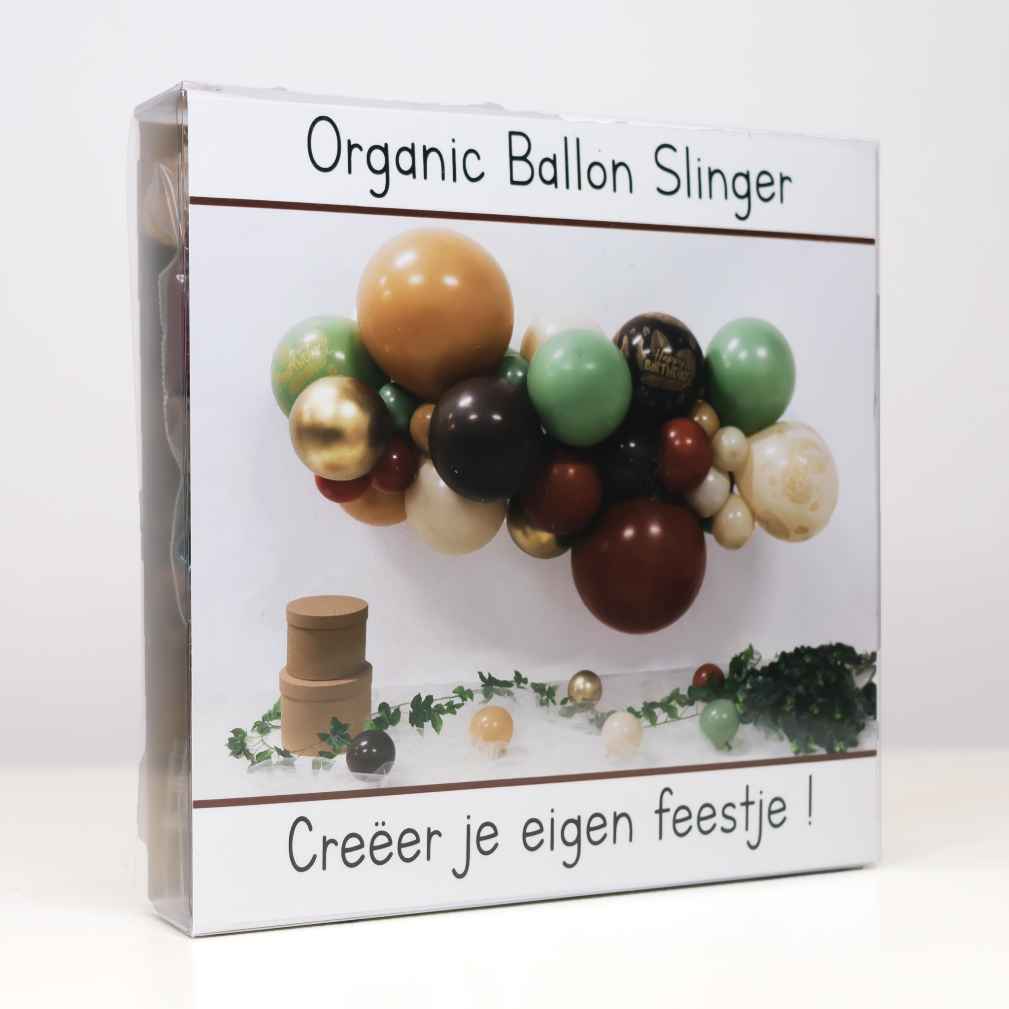 DIY Balloon Kit - Organic - Happy Birthday - Natural