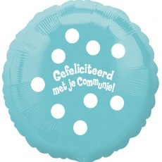 Communie Polka Dots - Light Blue - A18"/45cm
