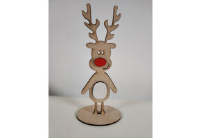 LS - Rendier staand - Hout - 7 x 20cm