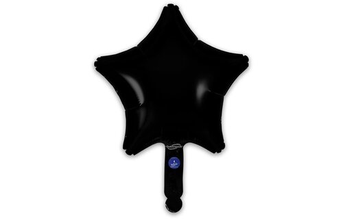 Star - Black - 9inch - package 5 count - with valve