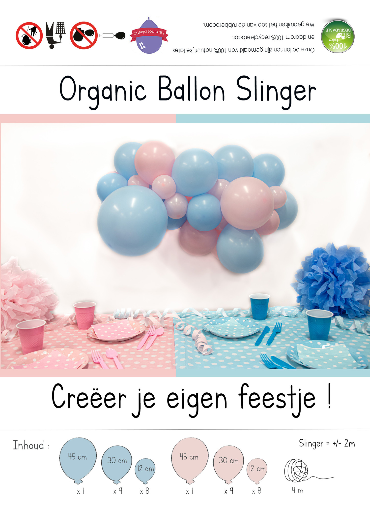 DIY Balloon Kit - Organic - Gender Reveal