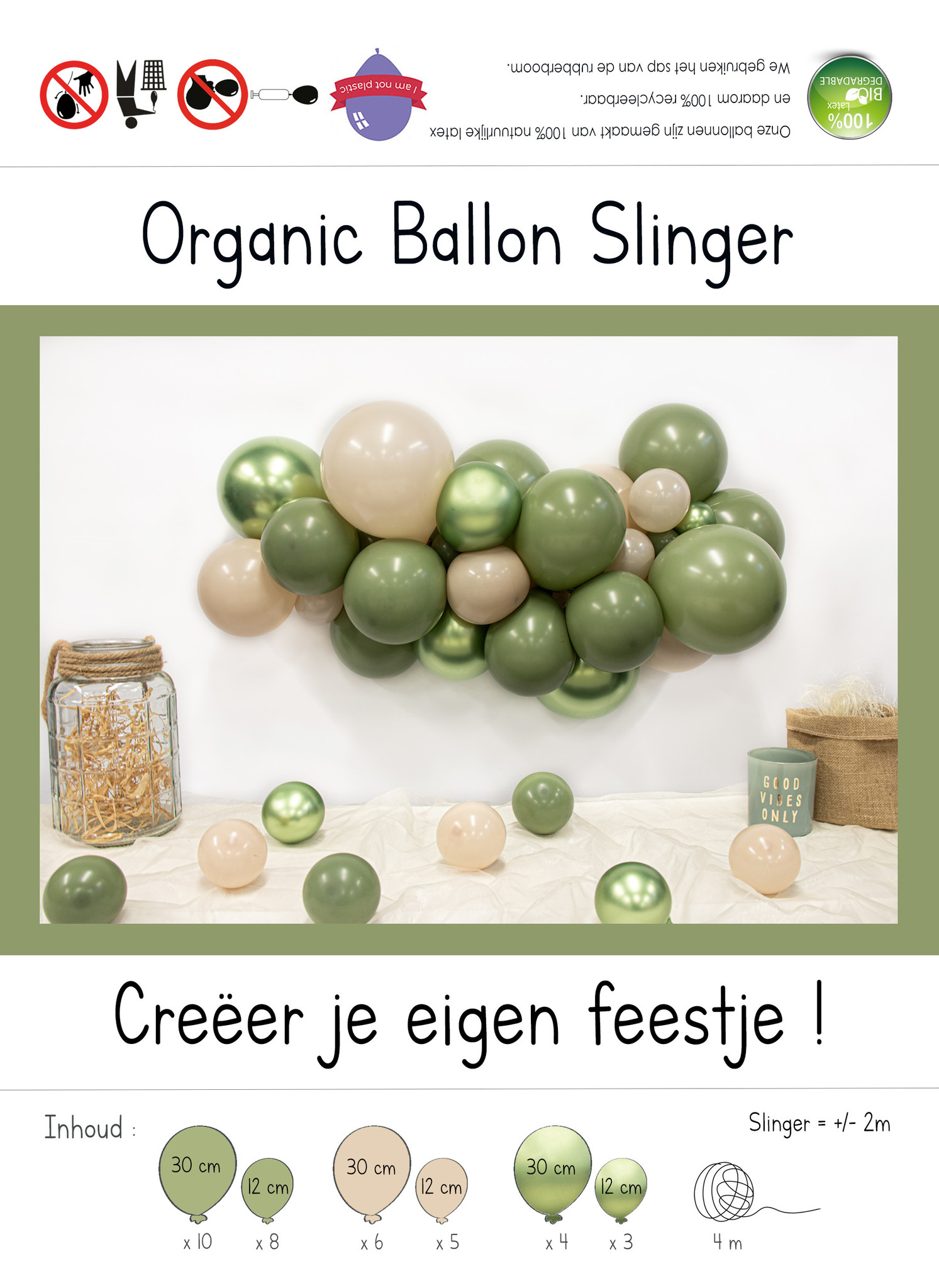 DIY Balloon Kit - Organic - Eucalyptus