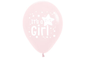 R12 - It's A Girl  STAR - Matte Pink 609 - 25 Stuks