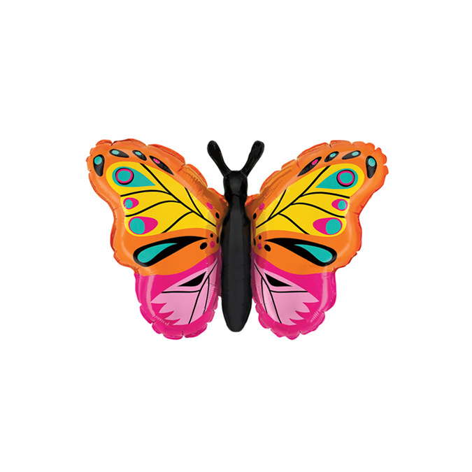 MICROFOIL - Colorful Butterfly - 14 inch - Betallic - Airfilled