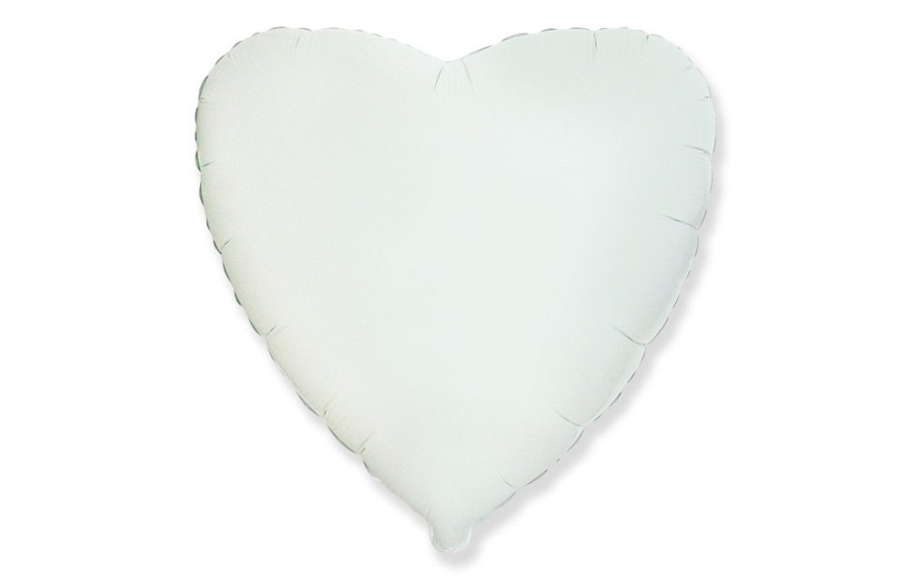 Heart - White - 18 inch - Flex - 5 pieces