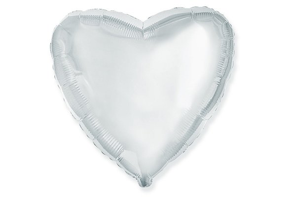 Heart - Silver - 18 inch - Flex - 5 stuks