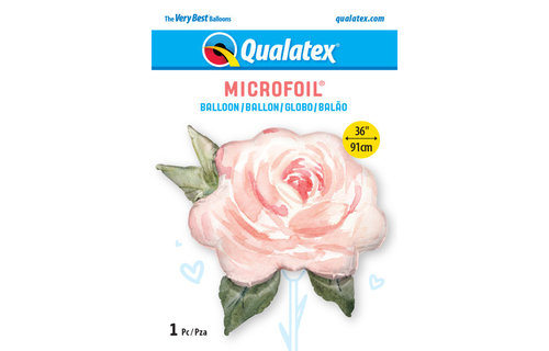 Rose -  Pink Watercolour - 36 inch - Qualatex