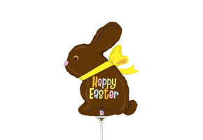 MICROFOIL - Chocolate Easter Bunny - 14 inch - Betallic - Airfilled
