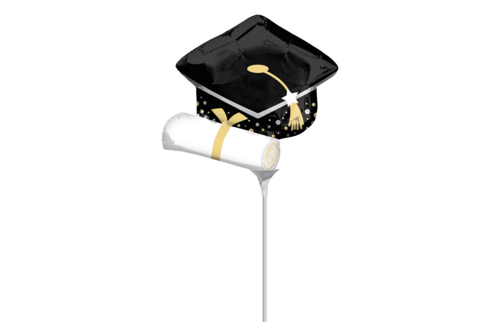 MICROFOIL - Graduation Cap & Diploma - 14 inch - Anagram