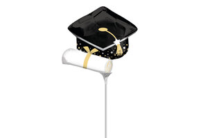 MICROFOIL - Graduation Cap  & Diploma - 14 inch - Anagram