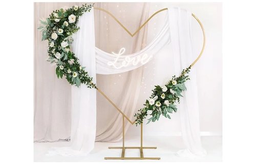 FRAME - Decoration Balloon Stand - Gold Heart