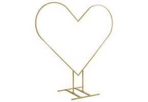FRAME - Decoration Balloon Stand - Gold Heart