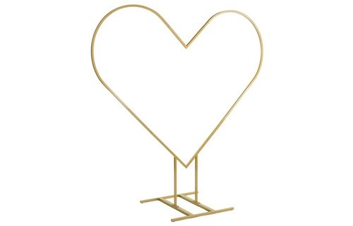 FRAME - Decoration Balloon Stand - Gold Heart