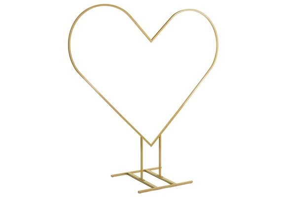FRAME - Decoration Balloon Stand - Gold Heart