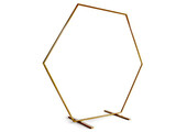 FRAME - Decoration Balloon Stand - Hexagon Oker - 210x230cm